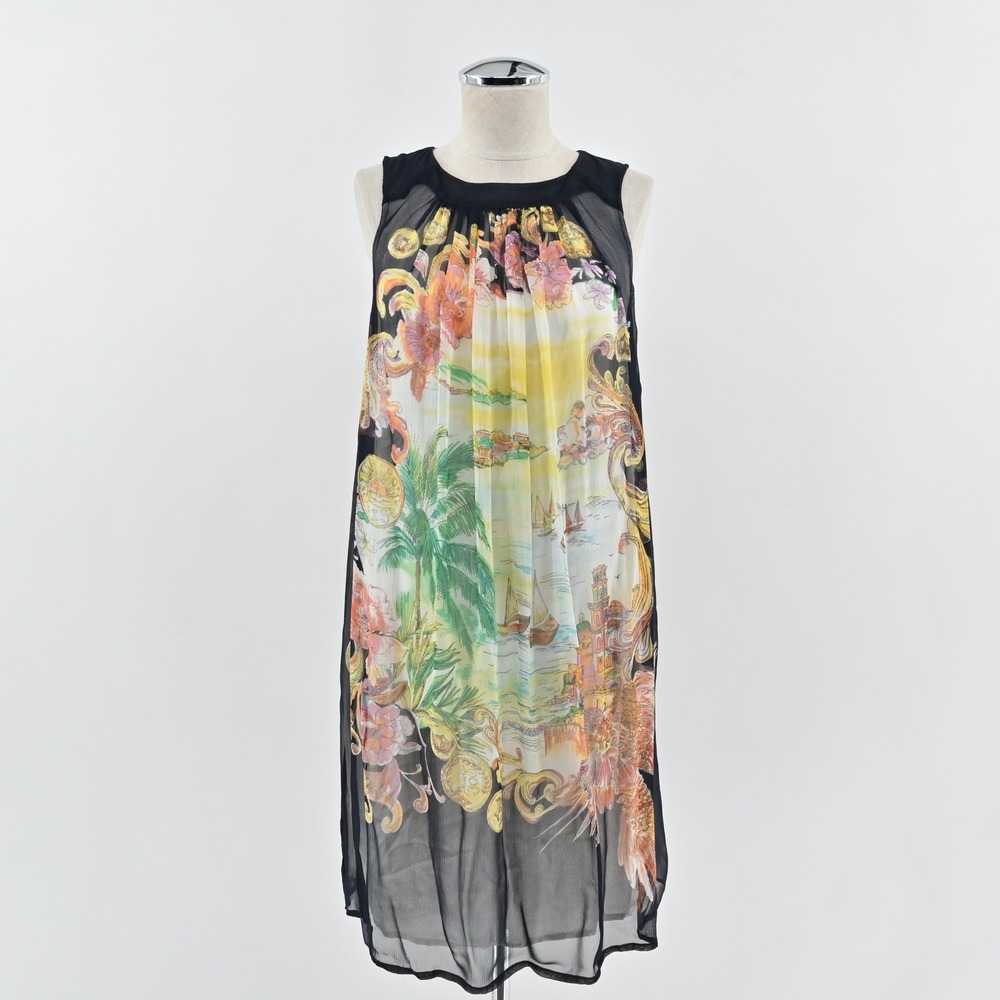 Anthropologie Varese Silk Dress Size 2 Floral Lined Sleeveless Moulinette Soeurs